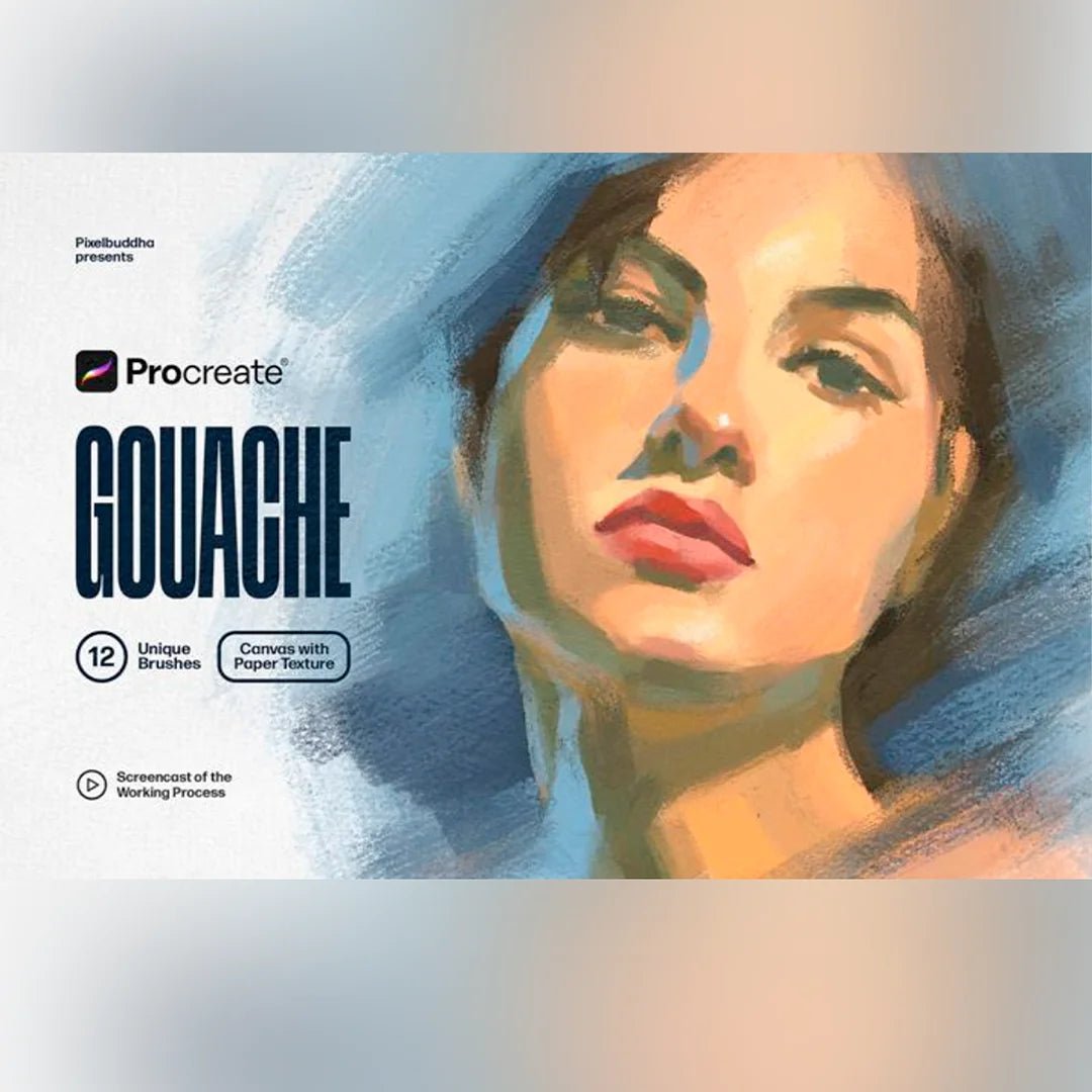 Gouache Brushes by PixelBuddha