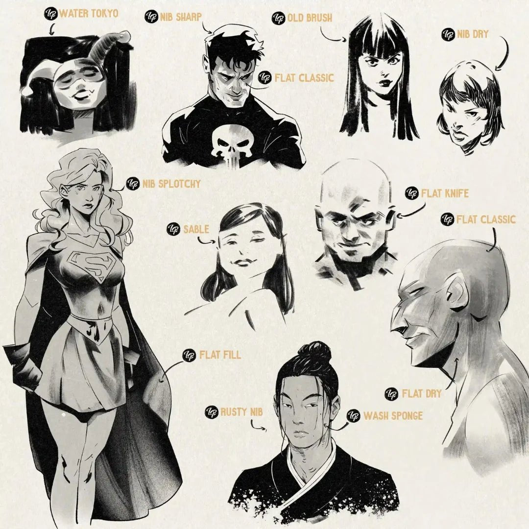 Inking Procreate Brushes by Lucas Peinador