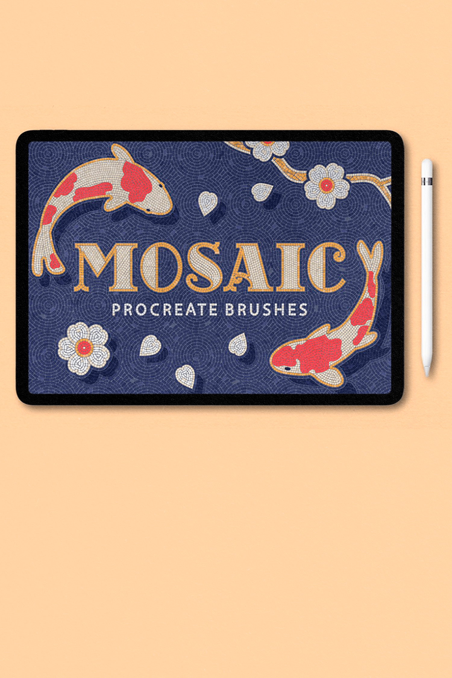Mosaic Tile Brushes by PixelBuddha