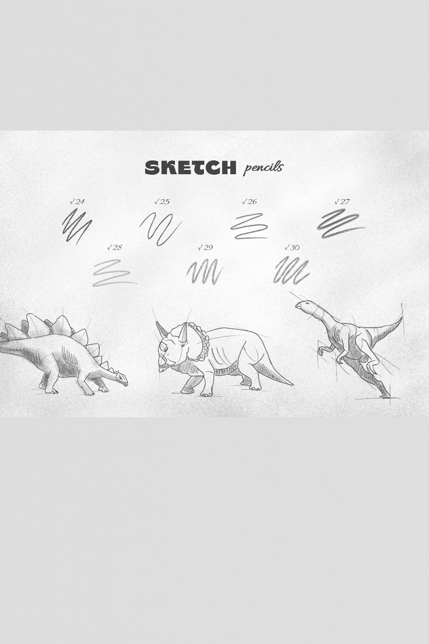 Pencil Brushes by PixelBuddha