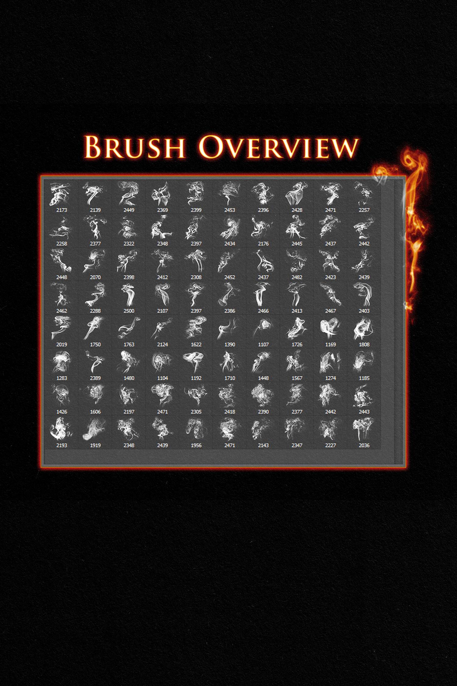 Smoke and Fire Brushes by Reto Scheiwiller