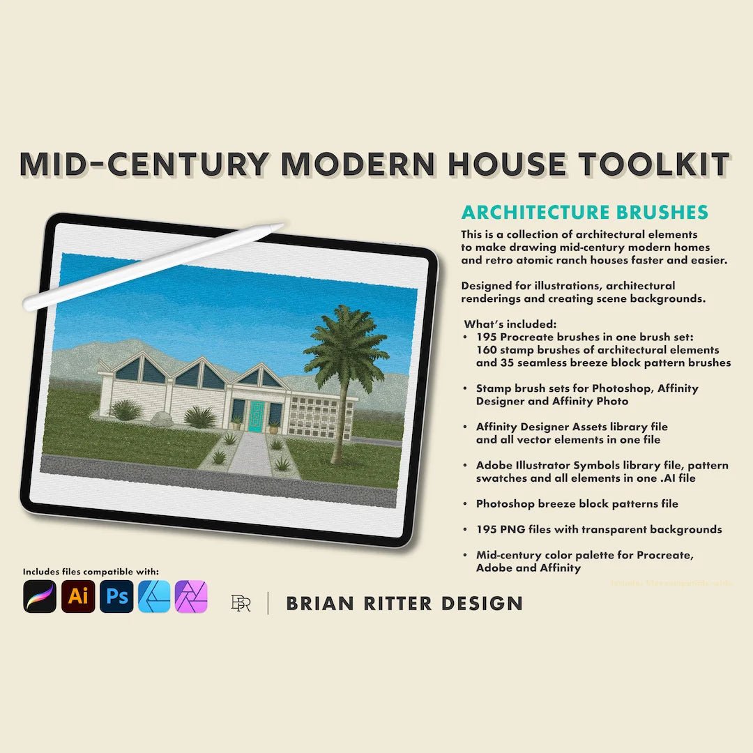 Mid-Century Modern House Toolkit by Brian Ritter Design