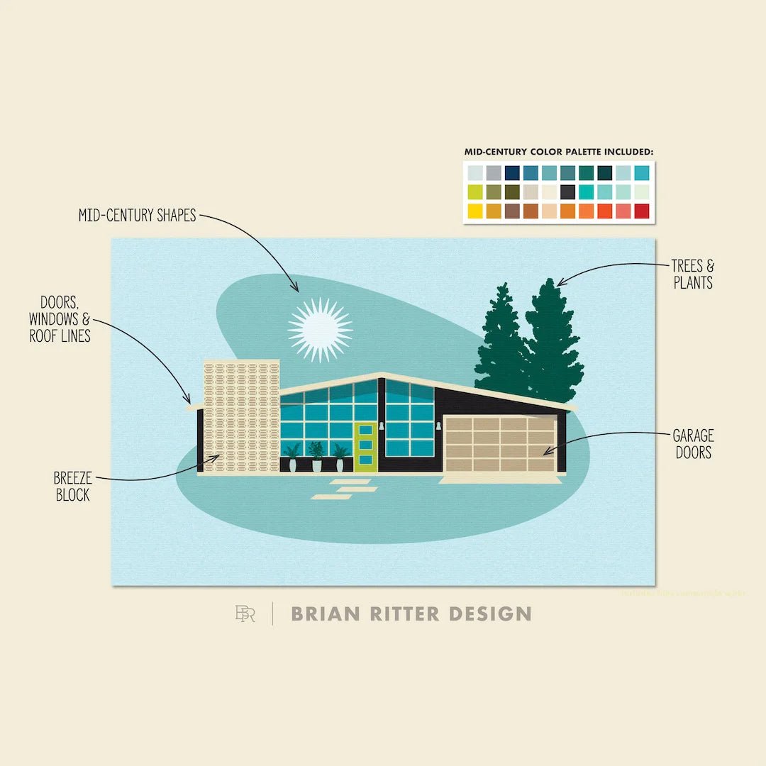 Toolkit voor moderne huizen uit het midden van de eeuw door Brian Ritter Design