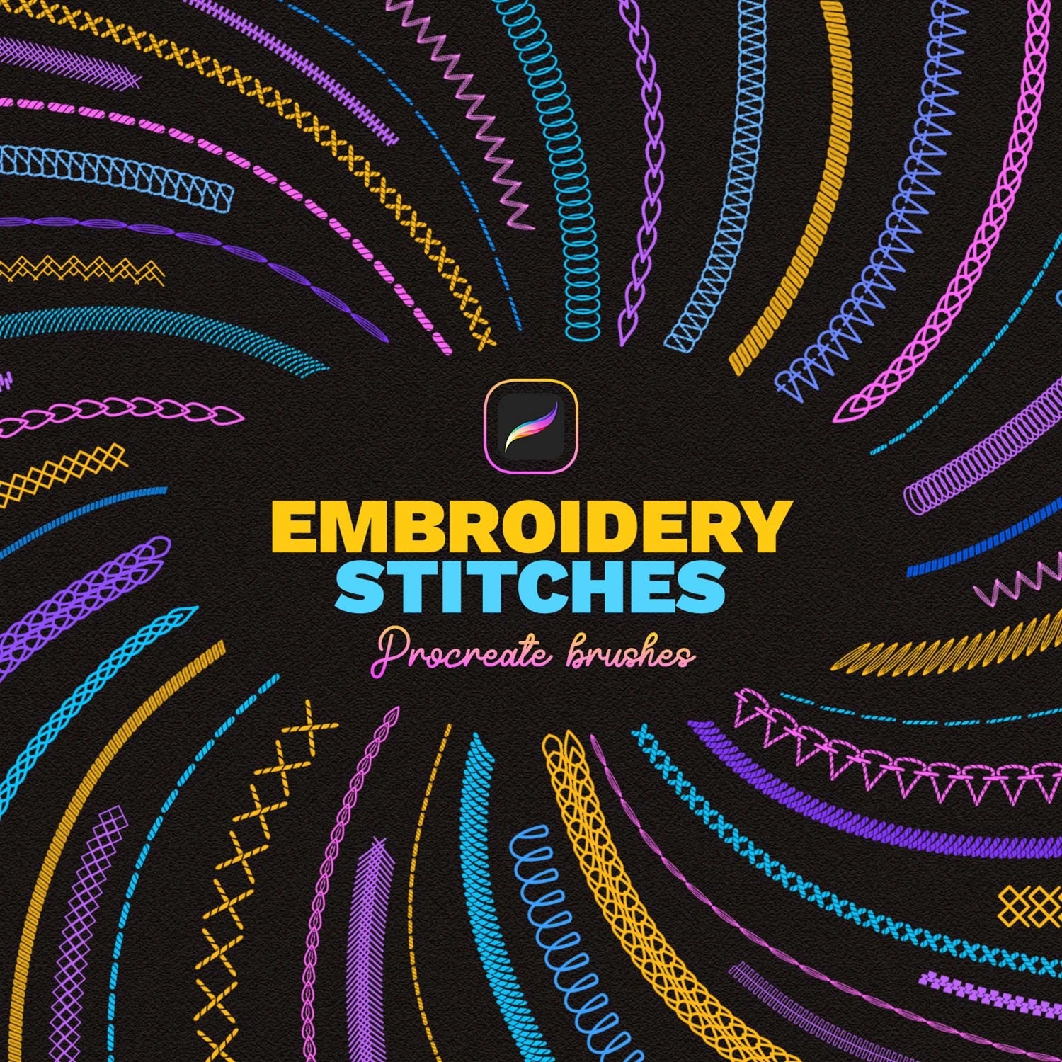 Embroidery Stitches Brushes By Andrew Skoch