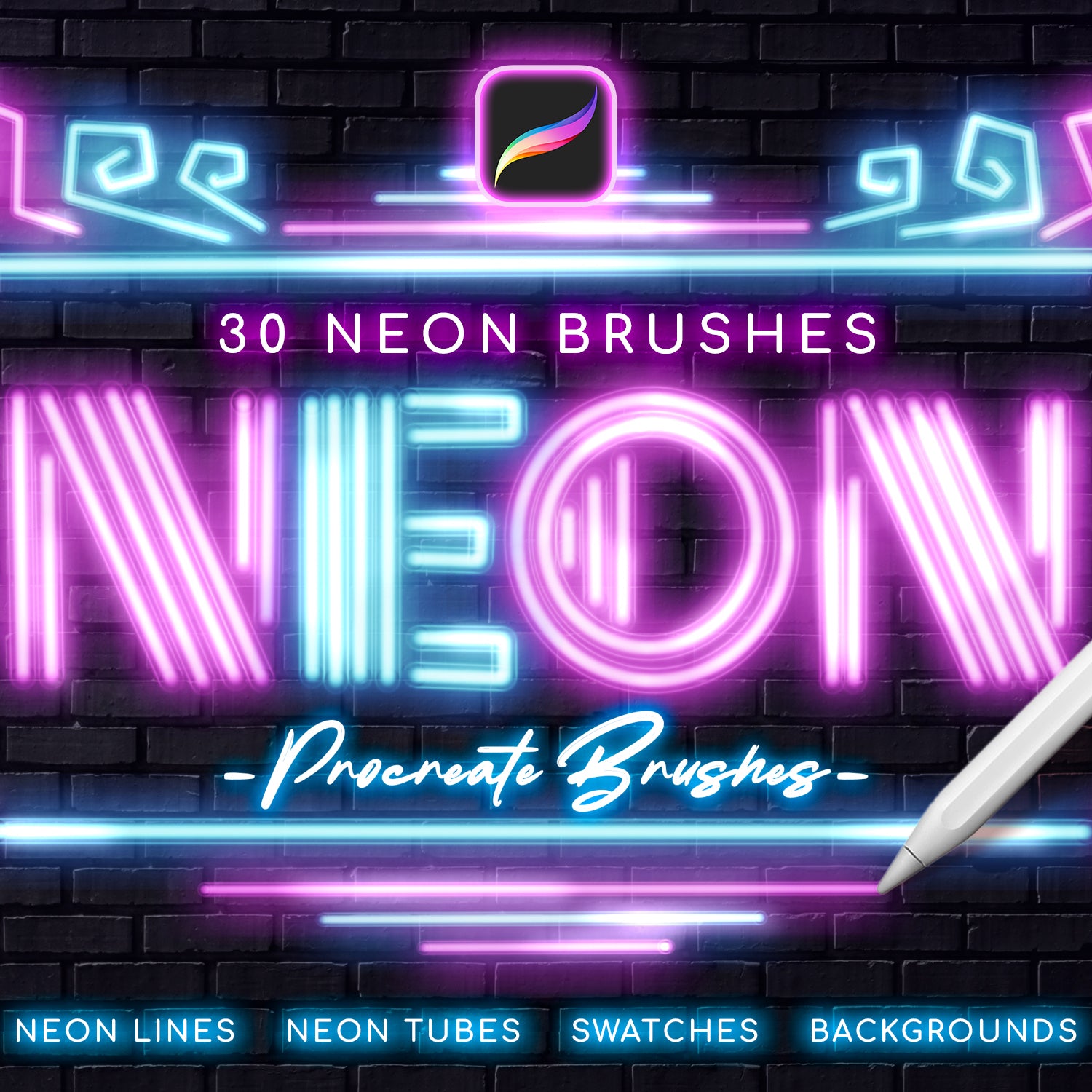 Neon Brushes By Andrew Skoch