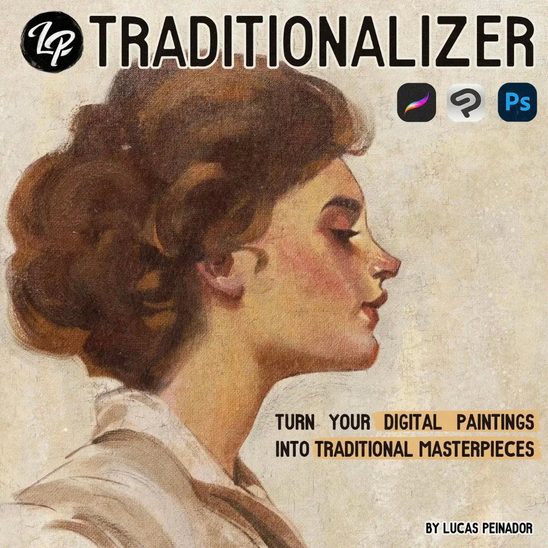 Traditionalizer Procreate Brushes by Lucas Peinador