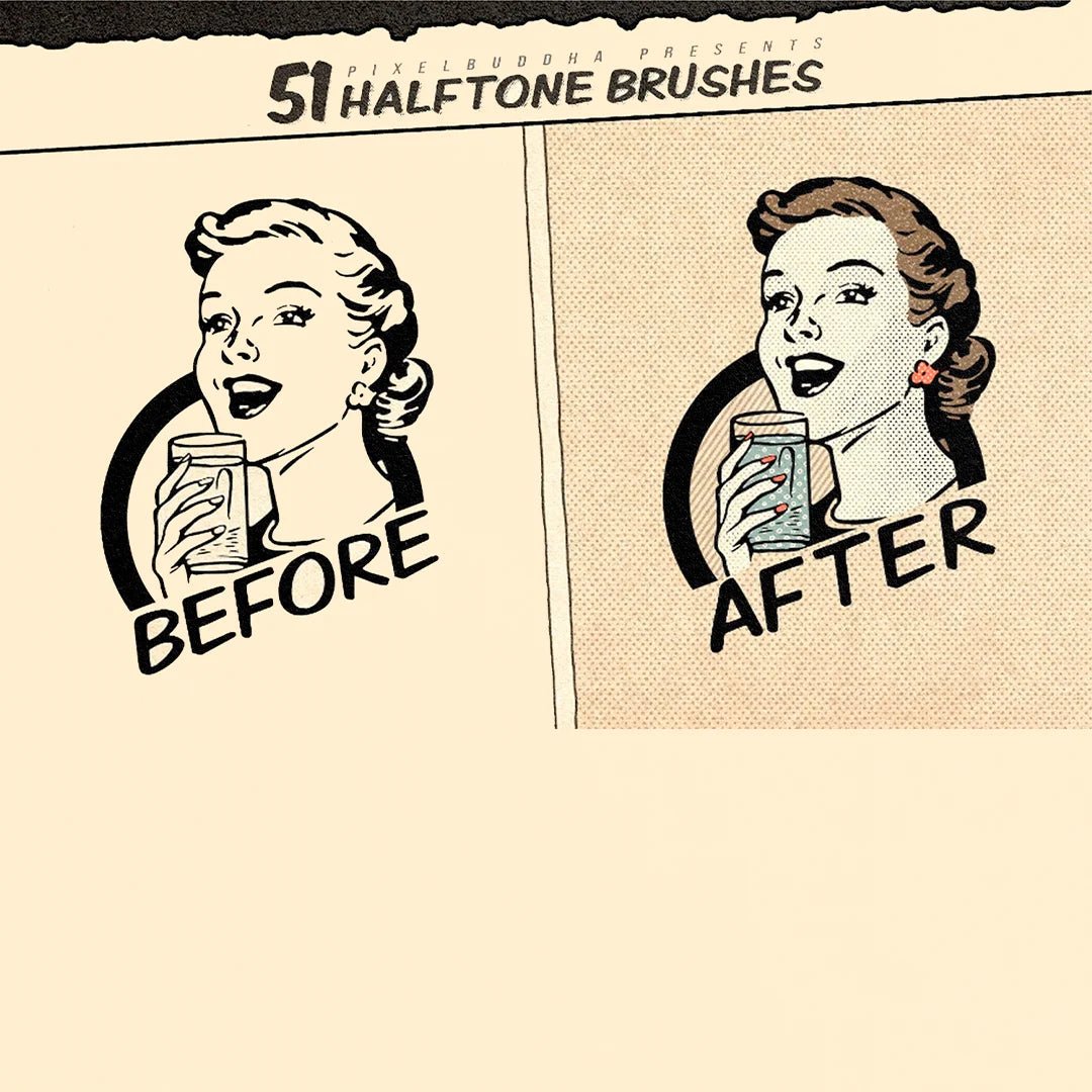 Vintage Comic Brushes by PixelBuddha