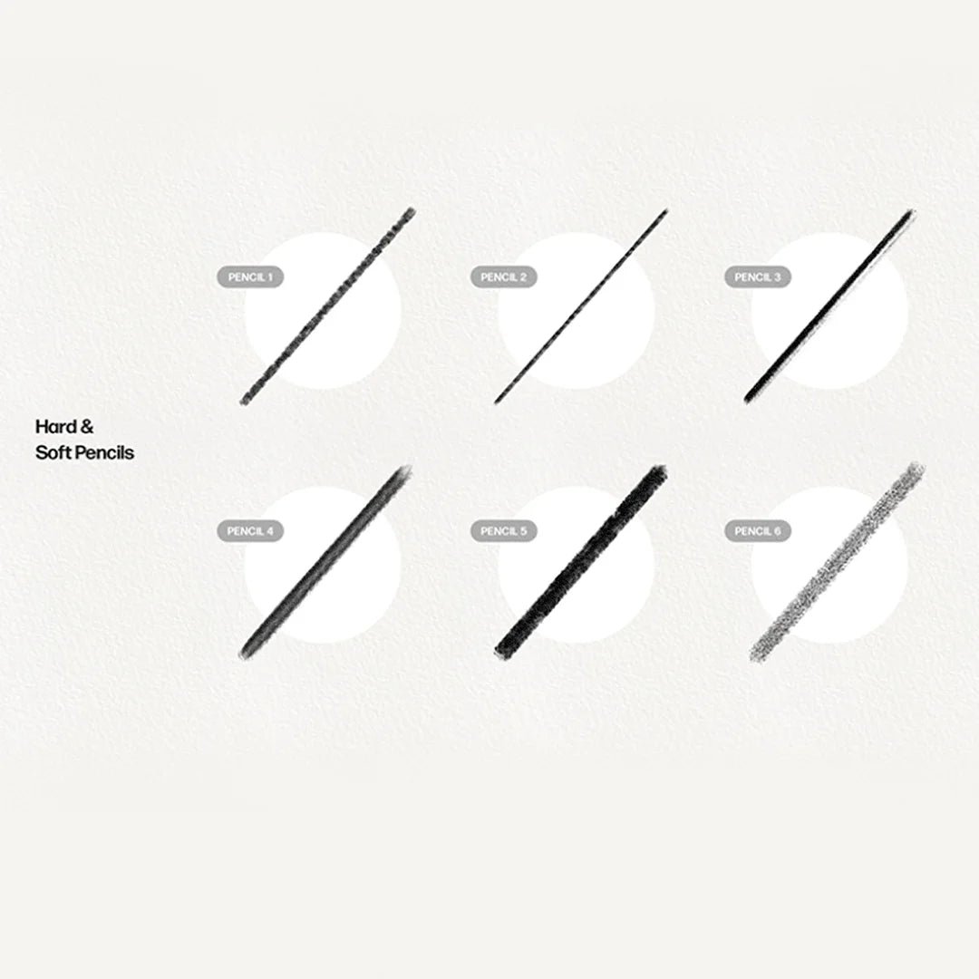 Basic Pencil Brushes by PixelBuddha