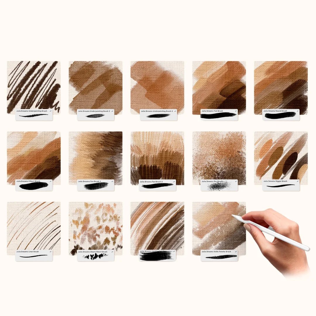Realistic Oil Brushes By Julia Dreams