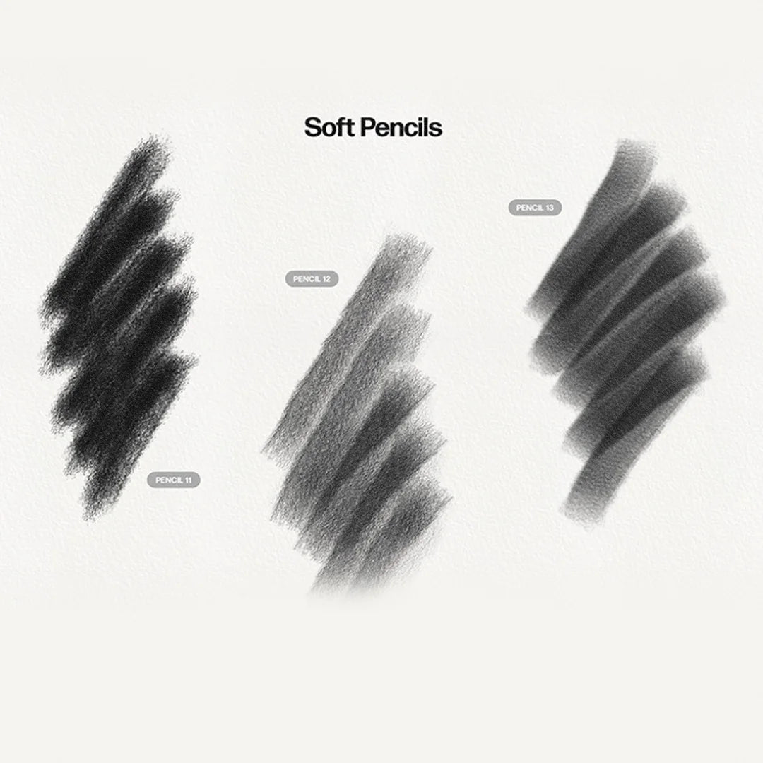 Basic Pencil Brushes by PixelBuddha