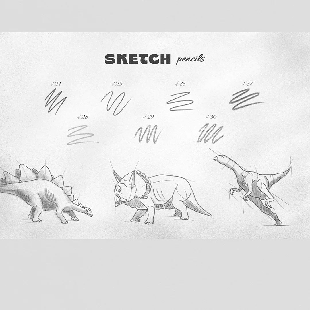 Pencil Brushes by PixelBuddha