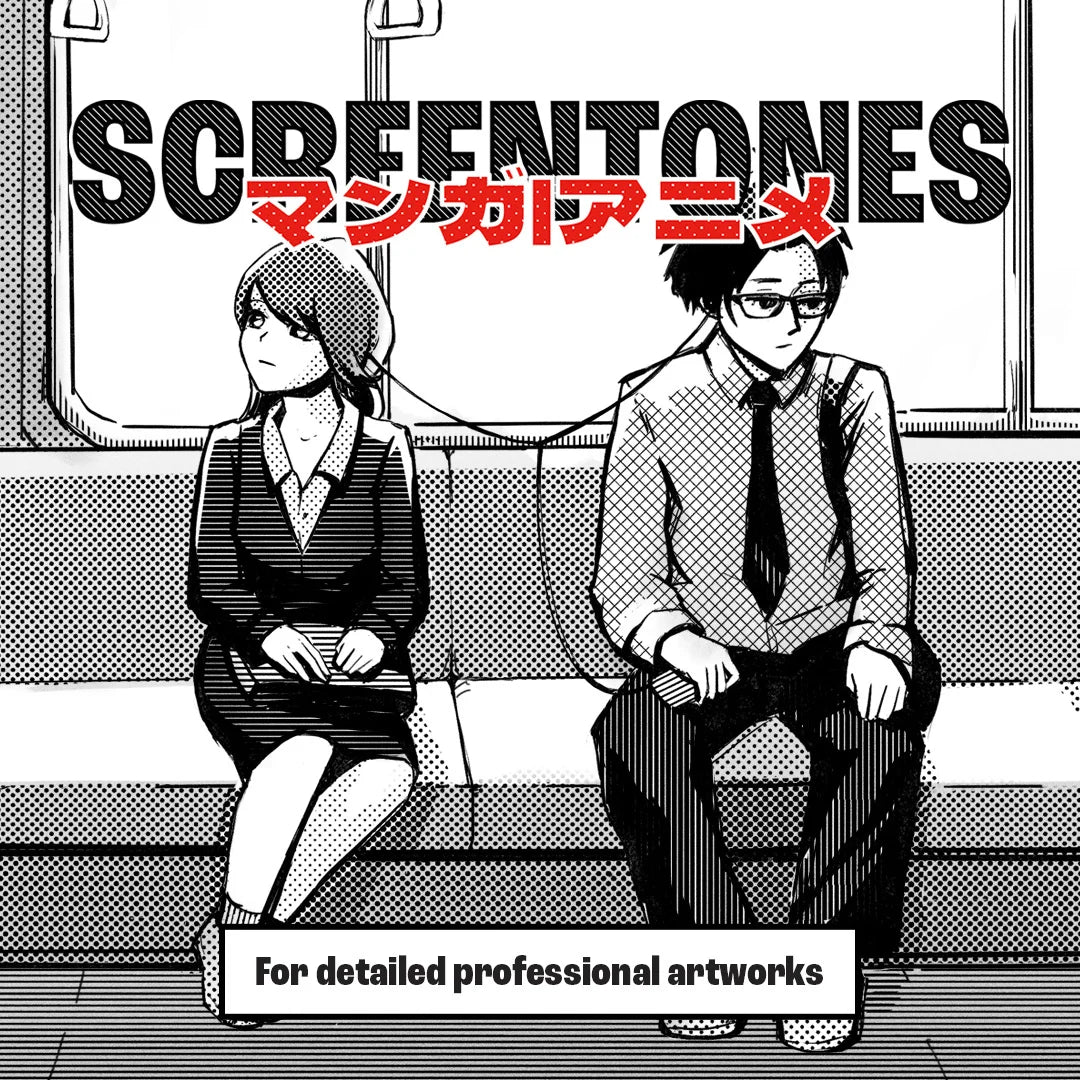 Manga Screentone Brushes by BrushApes