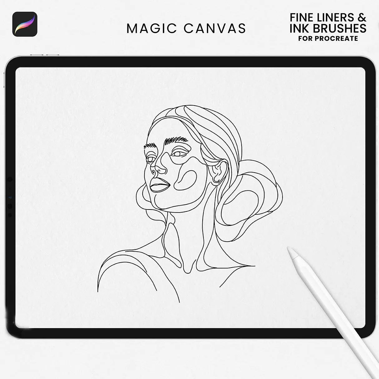 Ink Brushes Fine Liners for Procreate by Julia Dreams