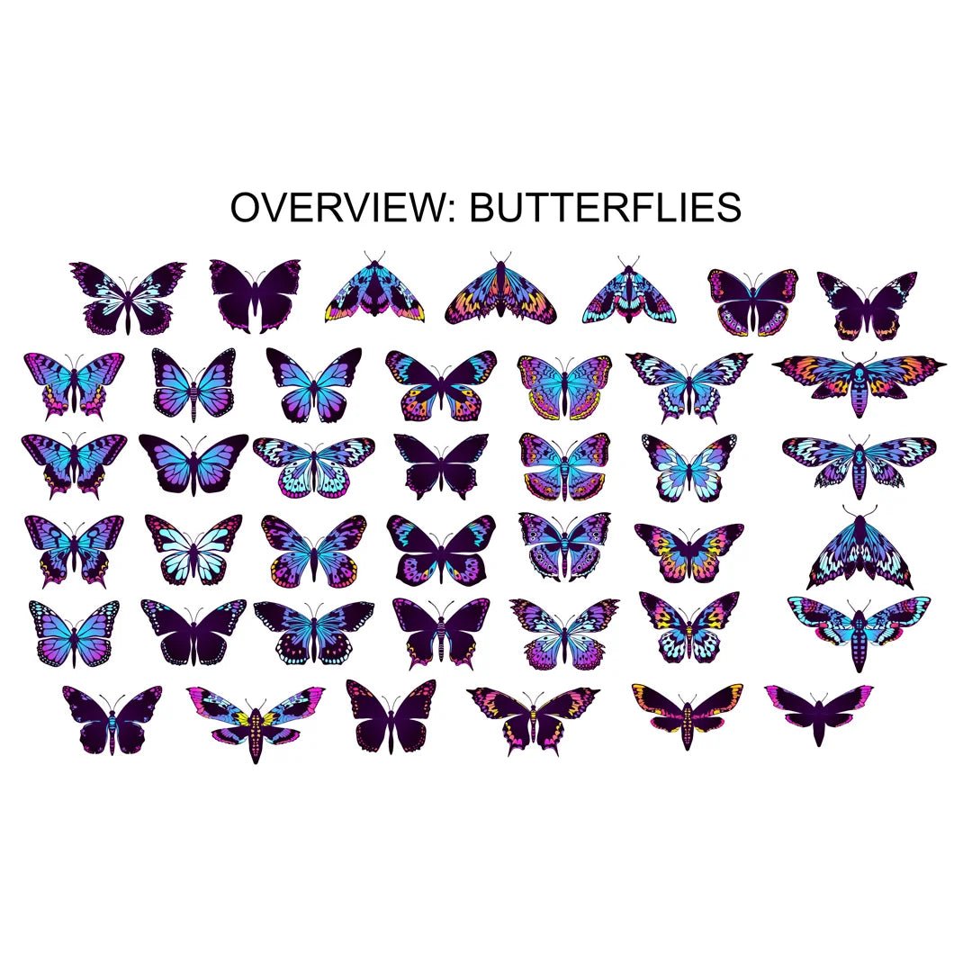 Wings and Butterflies Design Bundle by Reto Scheiweller