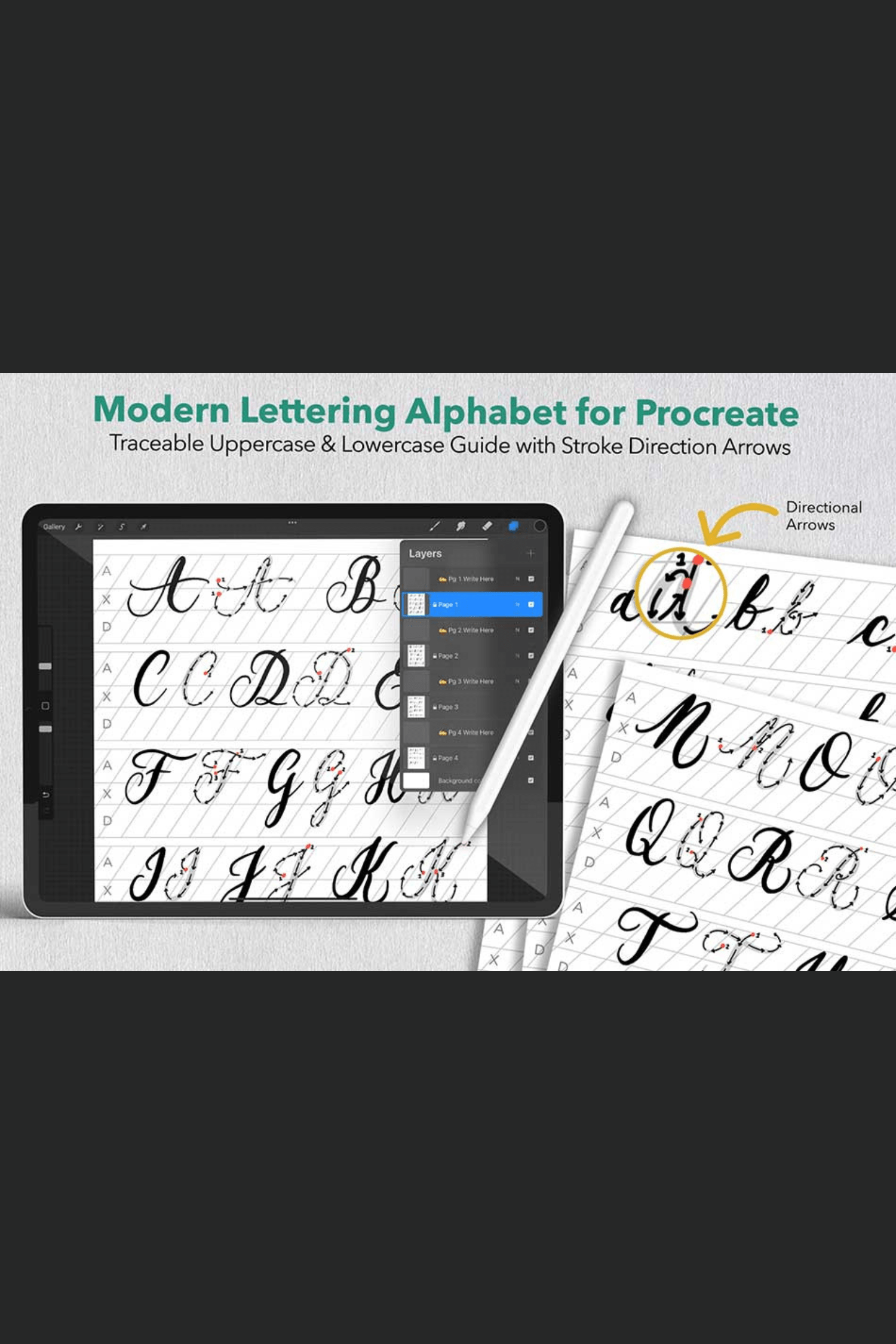 Essentials for Kalligraphie-Toolkit von Ipad Kalligraphie