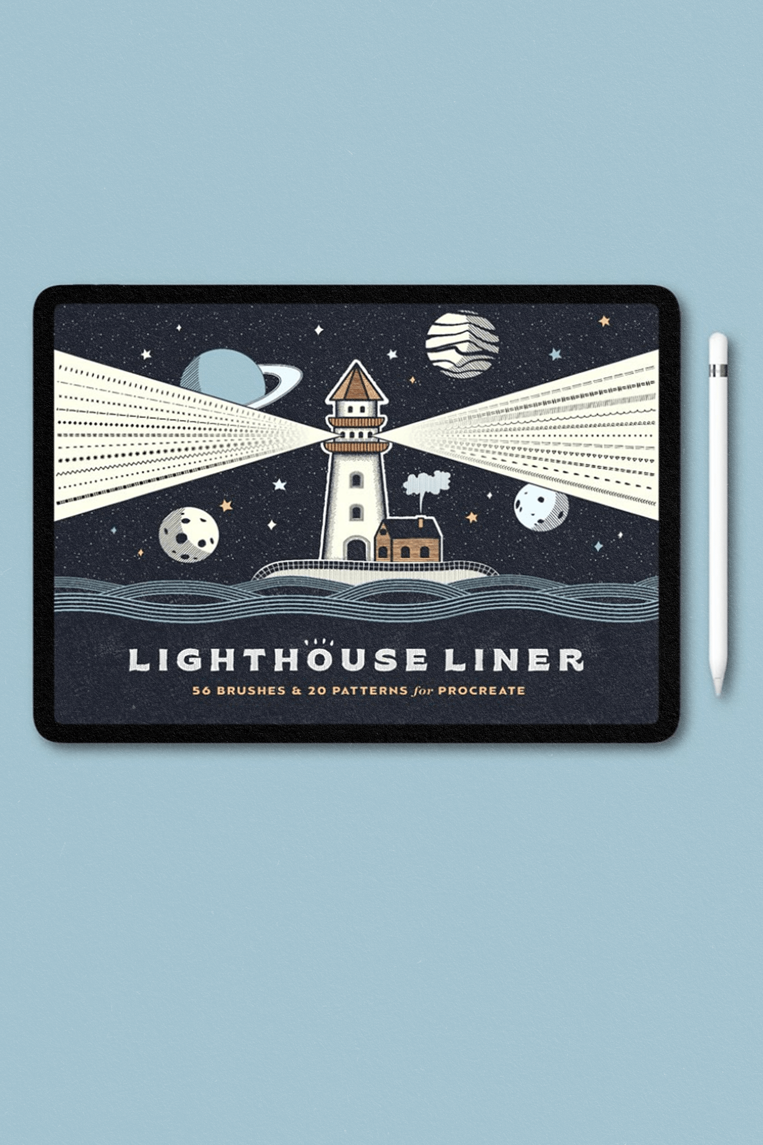 Lighthouse-voeringborstels van PixelBuddha