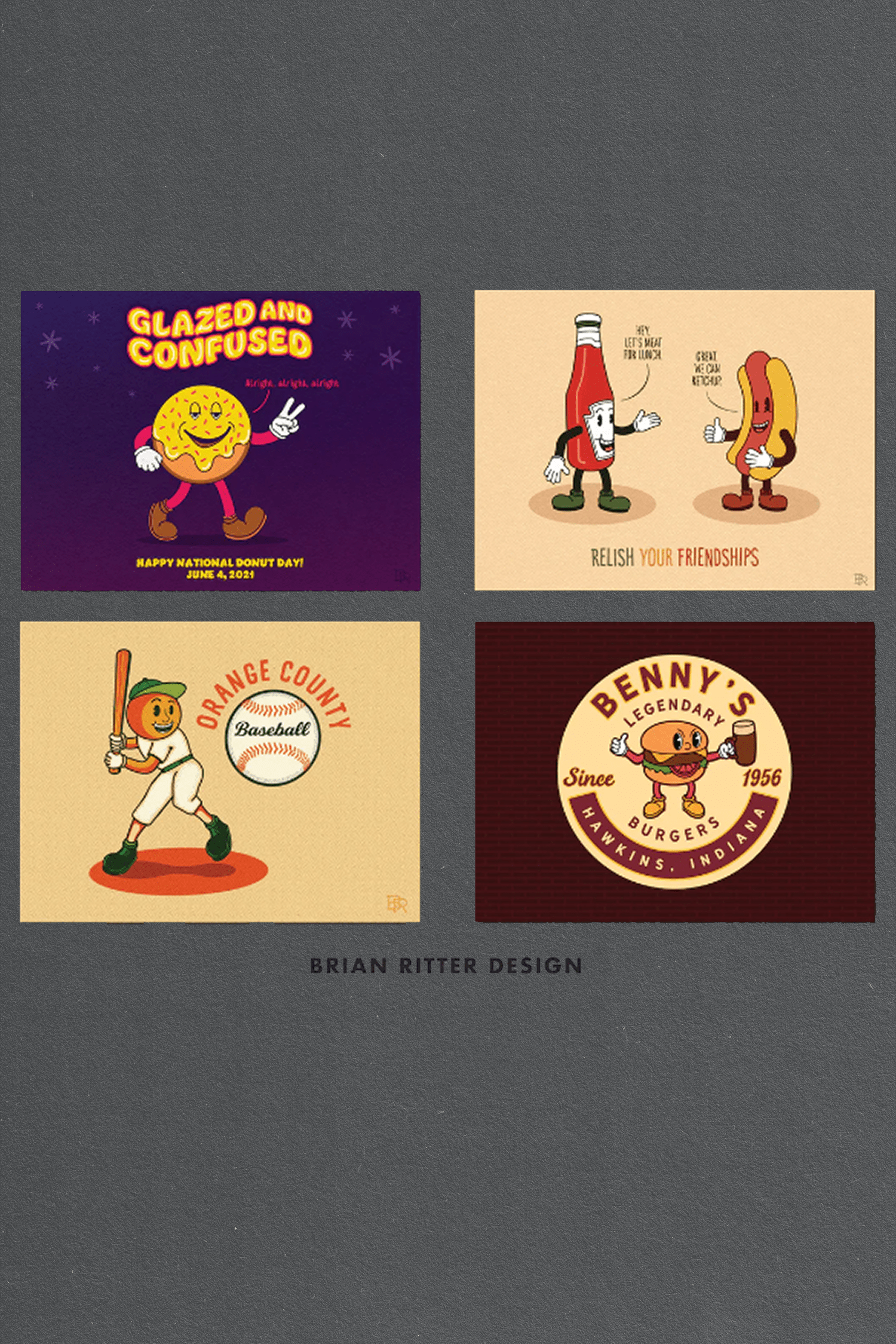 Retro Cartoon Mascot Toolkit by Brian Ritter Design