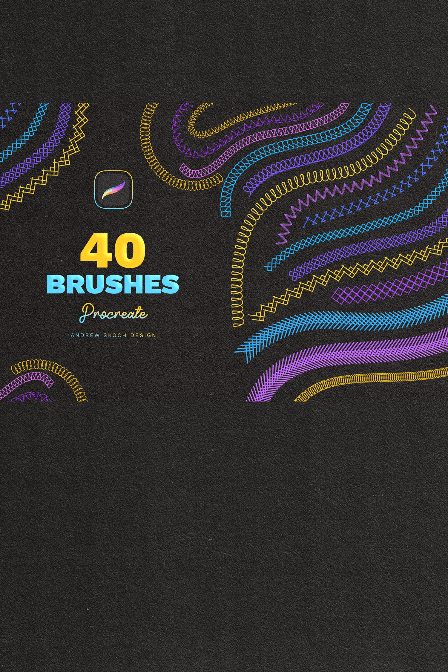 Embroidery Stitches Brushes By Andrew Skoch