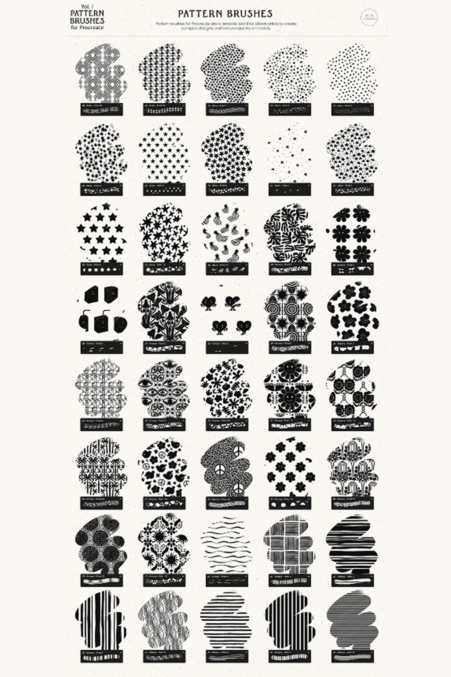 Pattern Brushes Vol 1 by Julia Dreams